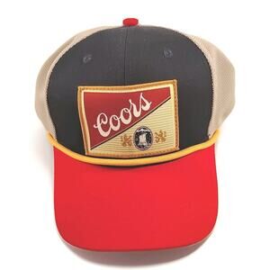 Coors Classic Logo Rope Mesh Trucker Adjustable Snapback Adjustable Size Hat 205